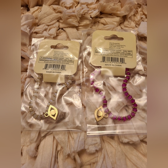 Two brand NWT D'Bello Accessories bracelets - Evil Eye Protection 🧿 - Picture 2 of 5